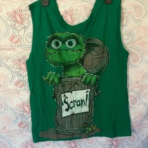 Sleeveless pajama shirt